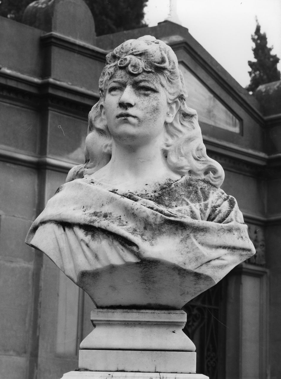 busto ritratto di Bianca Mazzoni (monumento funebre) di Del Bono Alessandro (sec. XX)