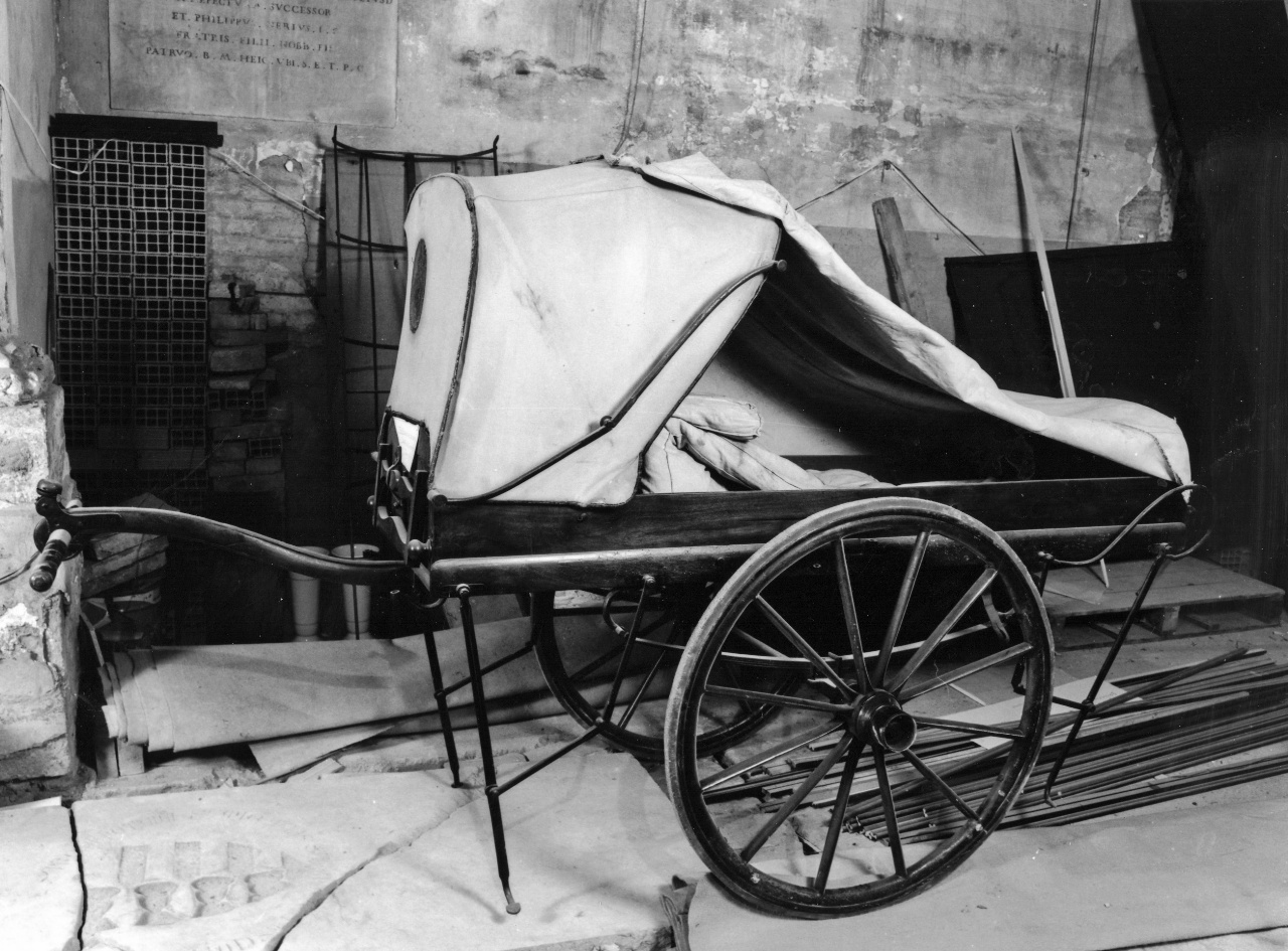 portantina - manifattura toscana (sec. XIX)