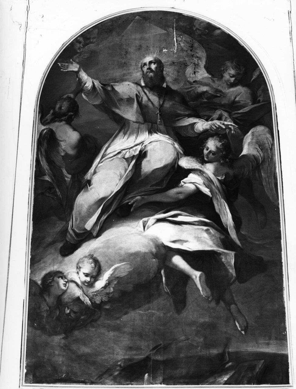 assunzione di San Francesco di Sales (dipinto) di Sacconi Carlo (sec. XVIII)