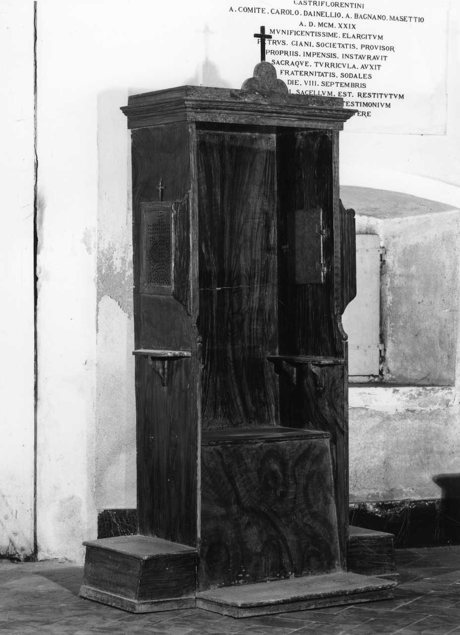confessionale - bottega toscana (sec. XIX)