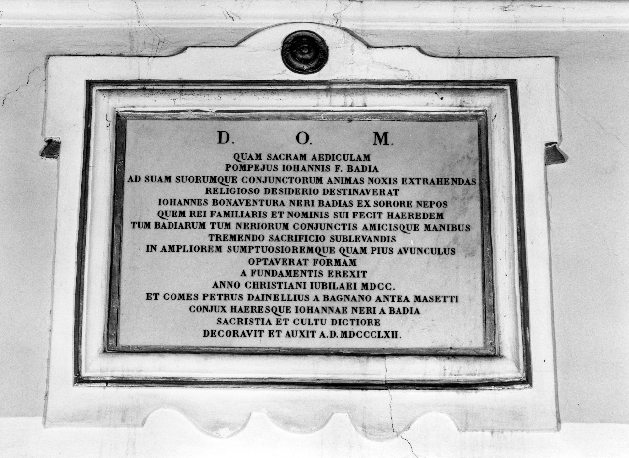 lapide - manifattura toscana (sec. XIX)