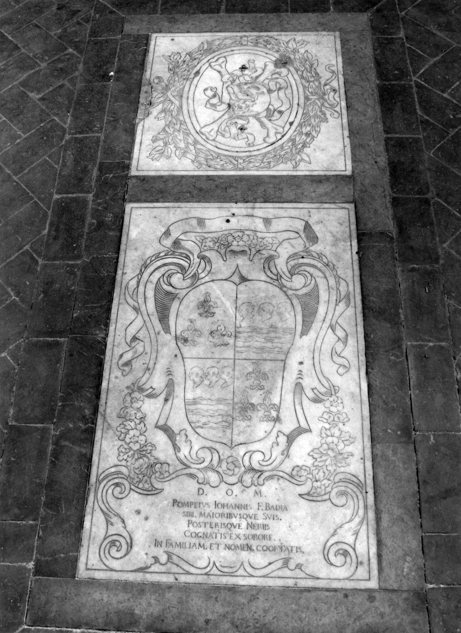 lastra tombale - manifattura toscana (ultimo quarto sec. XVII)