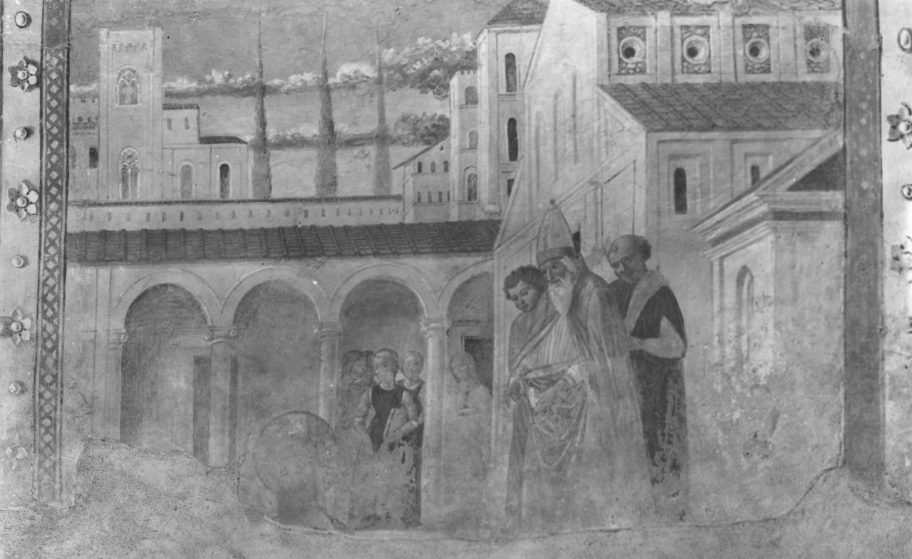 presentazione di Maria Vergine al tempio (dipinto, elemento d'insieme) di Gozzoli Benozzo (e aiuti) (sec. XV)