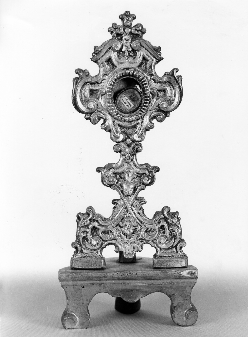 reliquiario - a ostensorio - bottega toscana (terzo quarto sec. XVIII)
