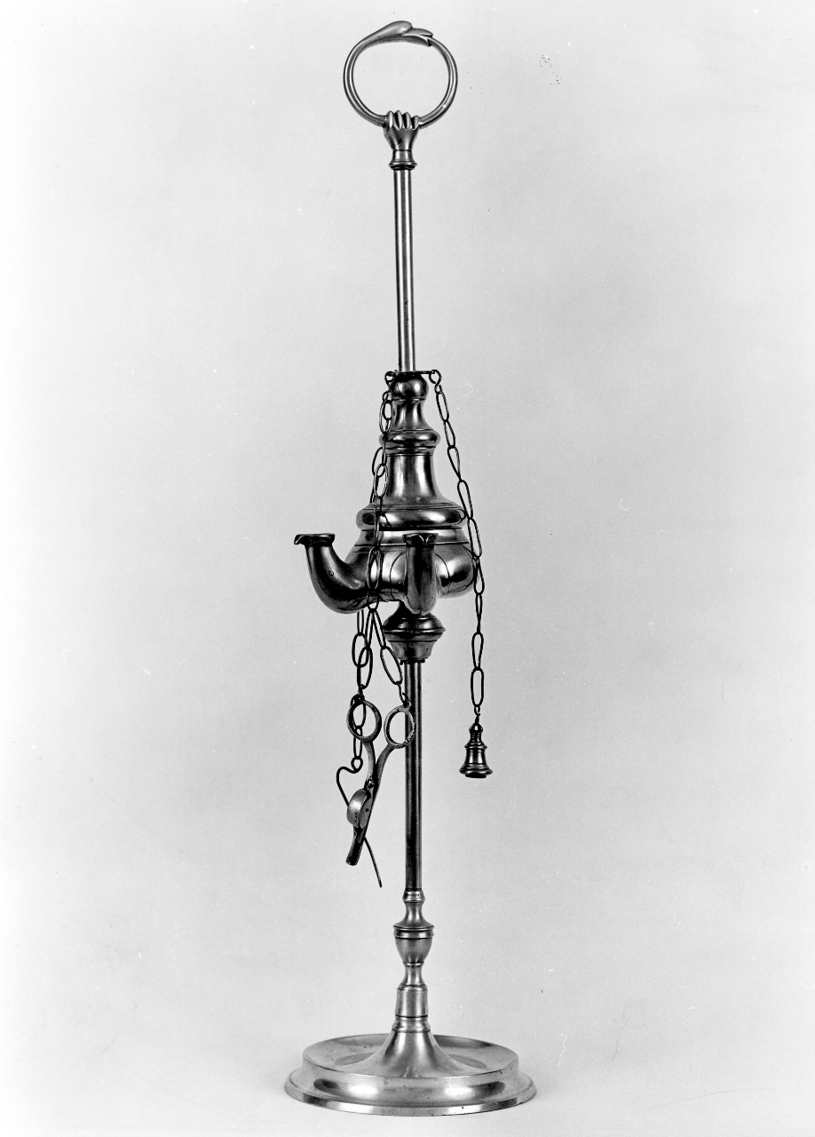 lucerna - produzione toscana (seconda metà sec. XIX)