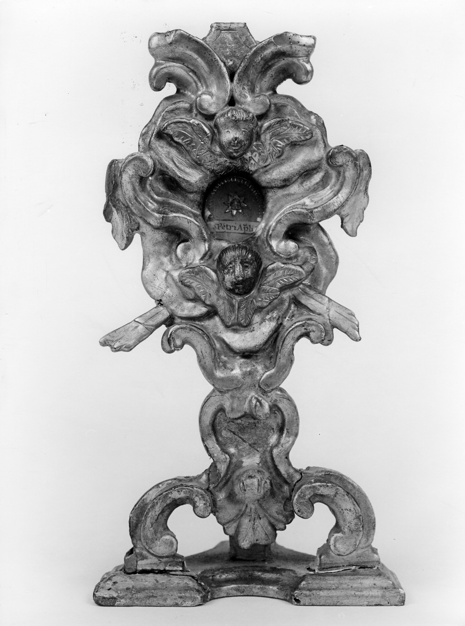 reliquiario - a ostensorio - bottega toscana (seconda metà sec. XVIII)