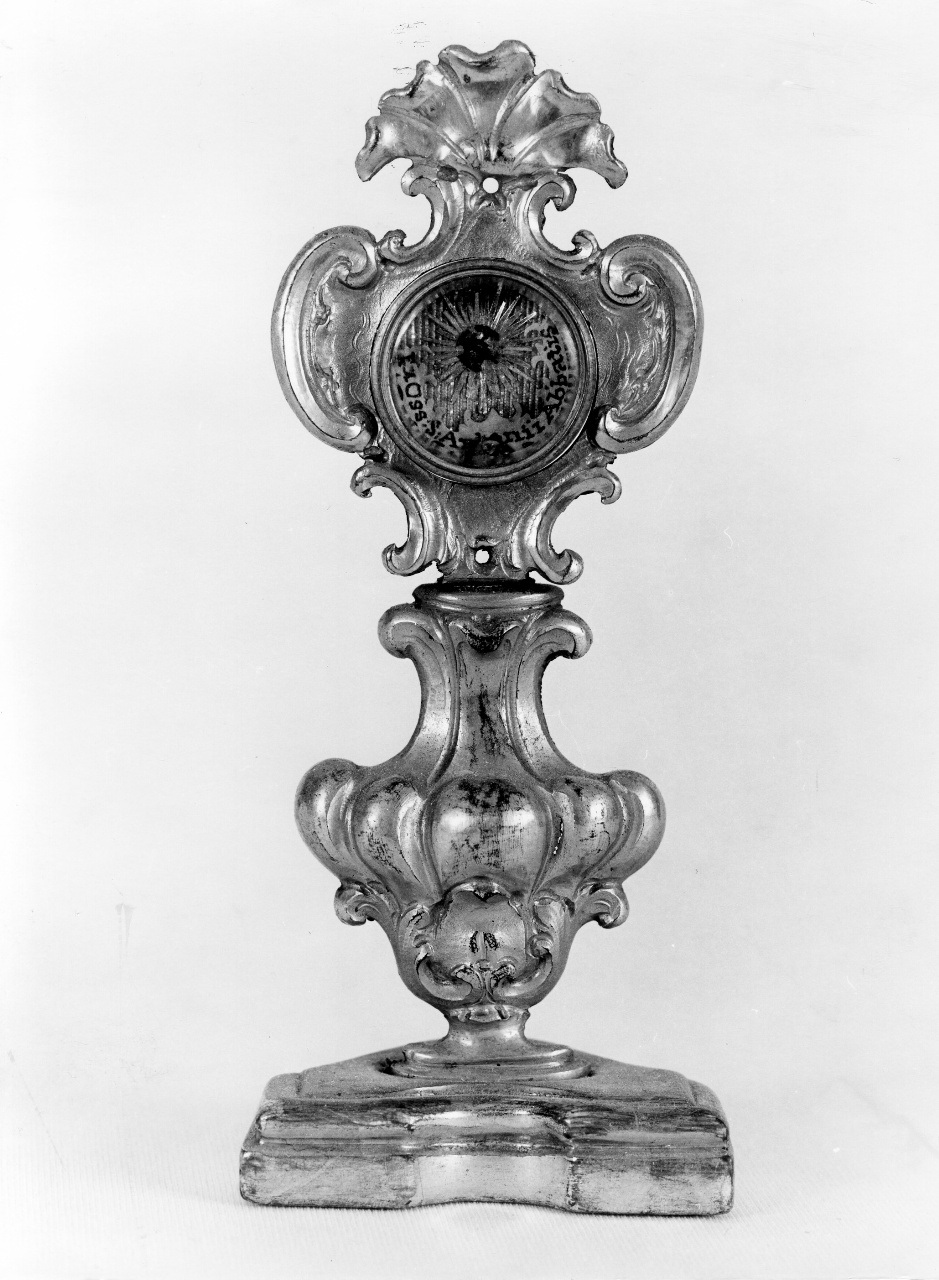 reliquiario - a ostensorio, serie - bottega toscana (ultimo quarto sec. XVIII)