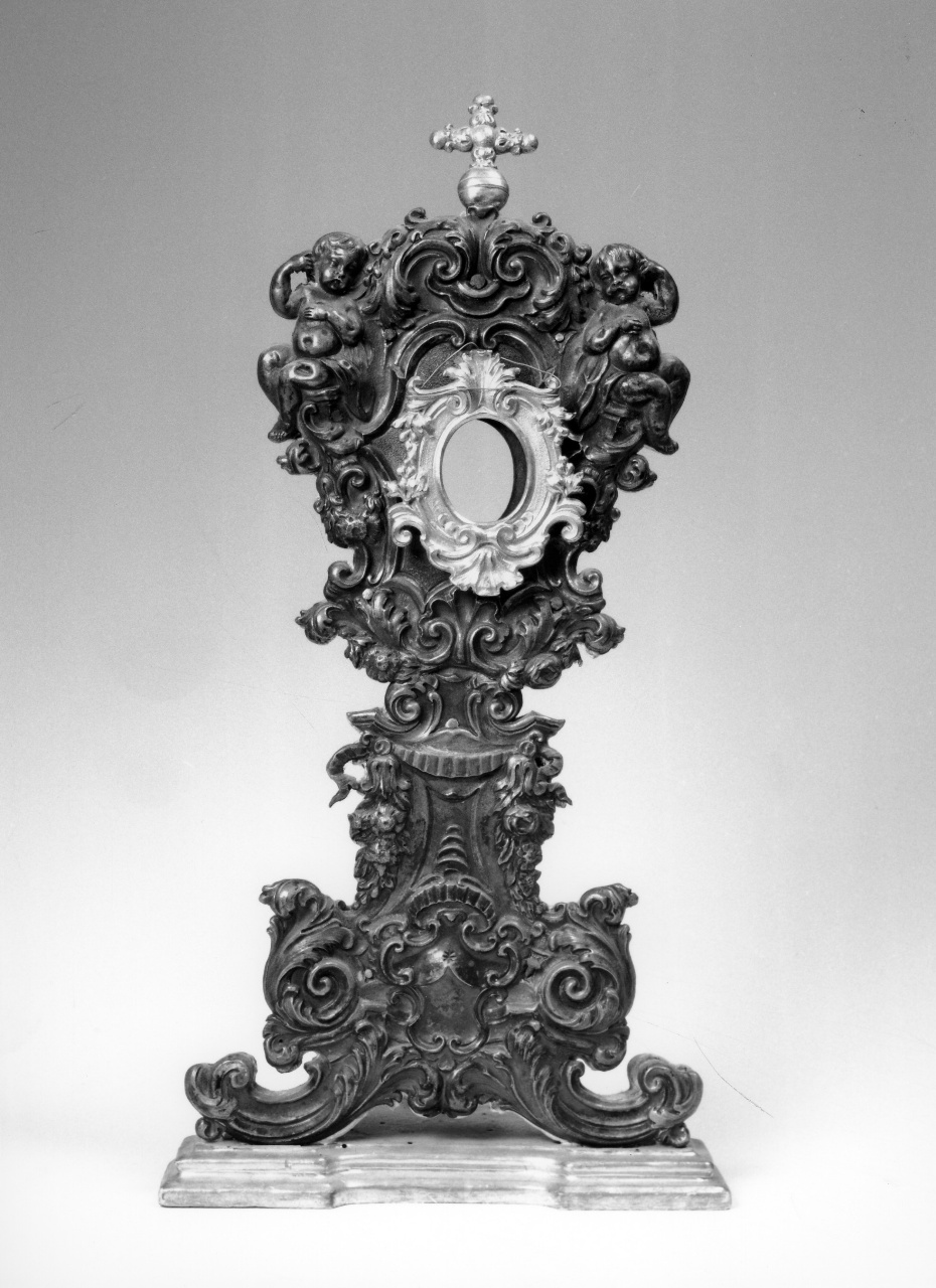 reliquiario - a ostensorio - bottega genovese (sec. XVIII)
