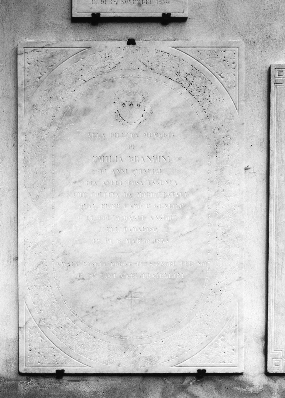 lastra tombale - manifattura toscana (sec. XIX)