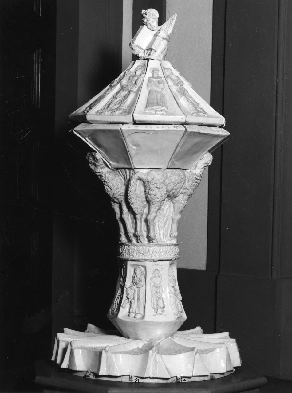 fonte battesimale di Berti Antonio - manifattura Richard-Ginori (sec. XX, sec. XX)