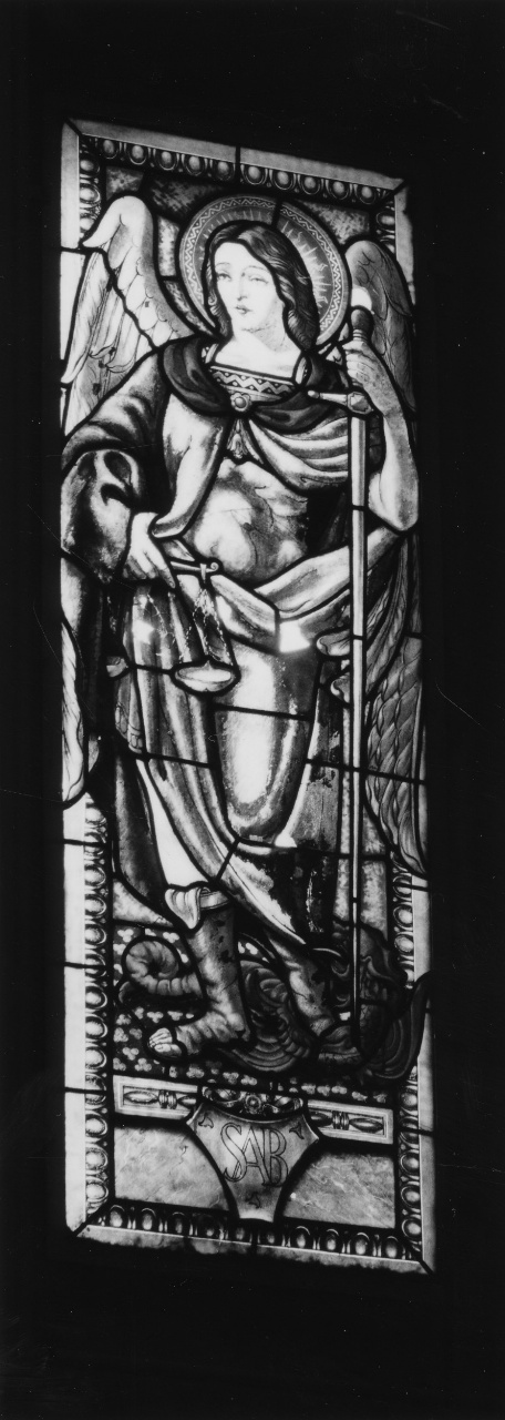 San Michele Arcangelo San Gabriele arcangelo e San Raffaele arcangelo (vetrata, ciclo) - manifattura fiorentina (sec. XX)