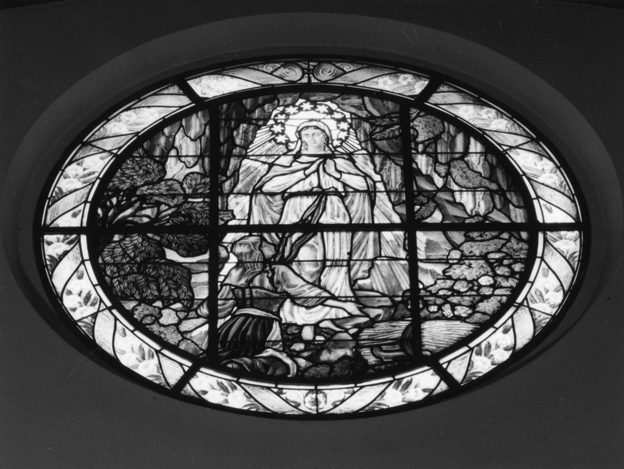 Immacolata Concezione (vetrata) - manifattura fiorentina (sec. XX)