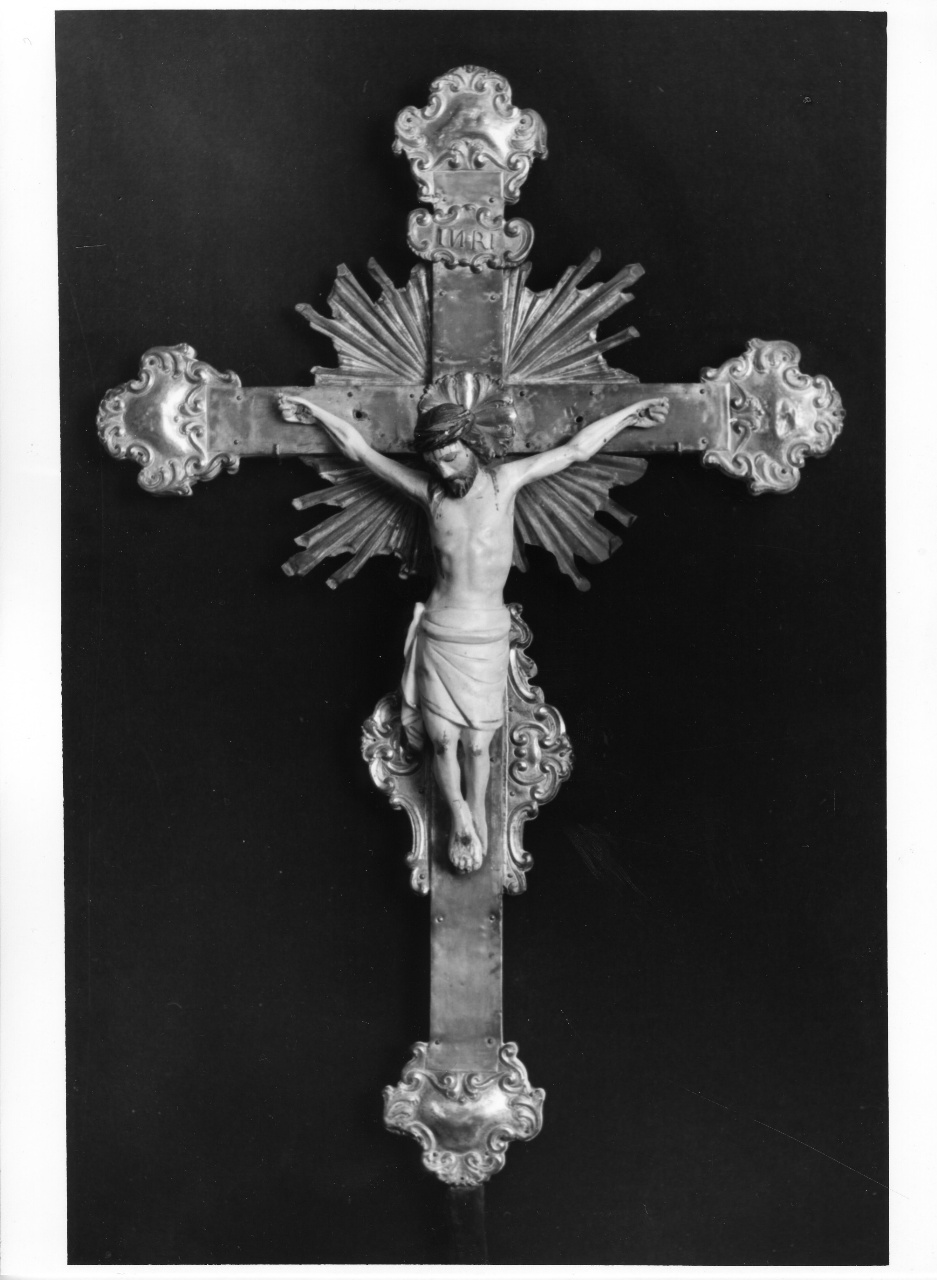 Cristo crocifisso (croce processionale) - produzione fiorentina (seconda metà sec. XVIII)