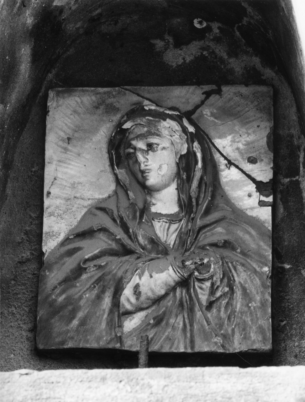 Madonna Addolorata (rilievo) - manifattura Ginori (prima metà sec. XIX)