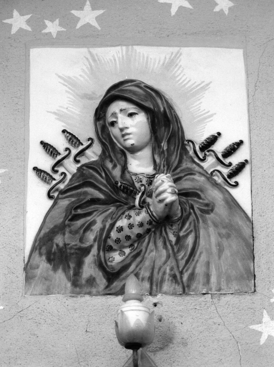 Madonna dei sette dolori (rilievo) - manifattura Ginori (prima metà sec. XIX)