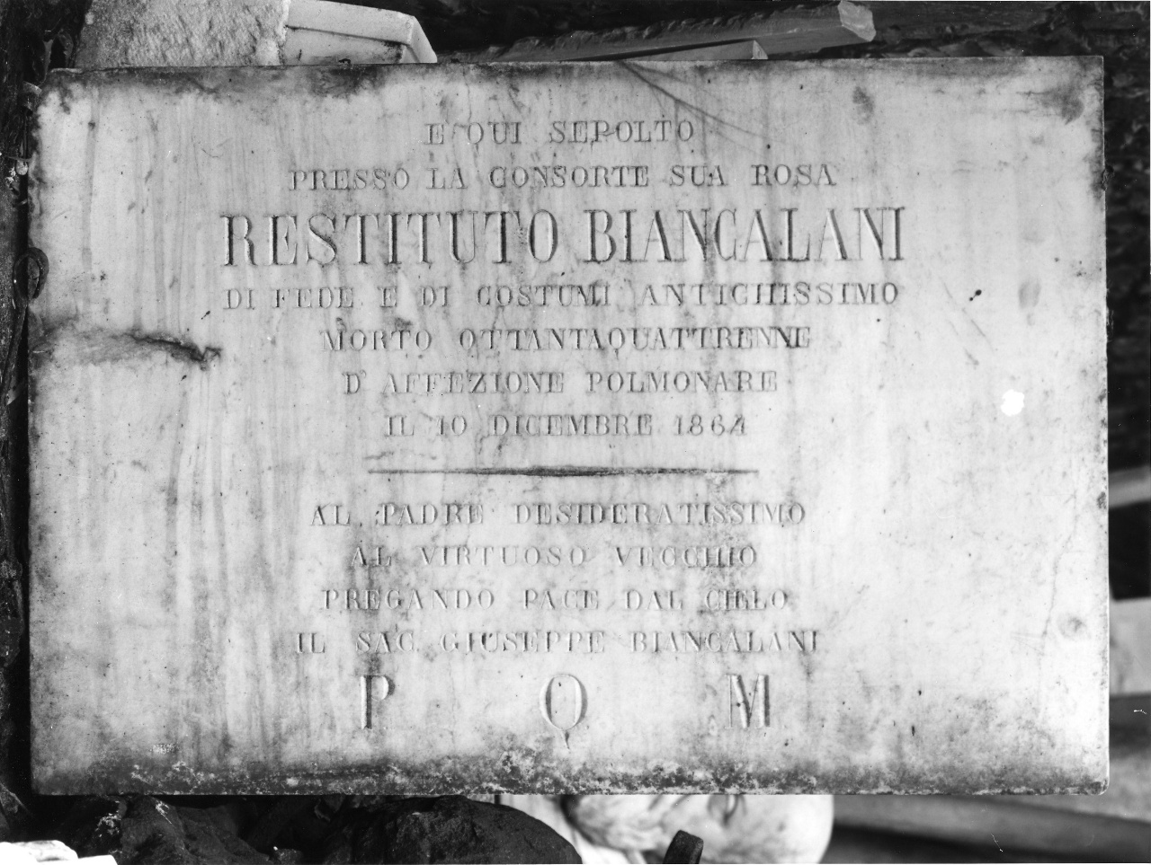 lapide - bottega toscana (sec. XIX)