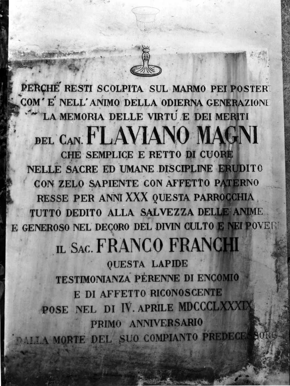 lapide - bottega toscana (sec. XIX)