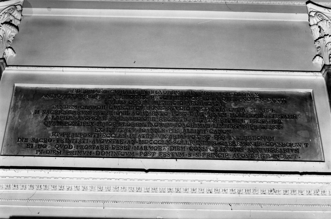 lapide - ambito toscano (sec. XIX)