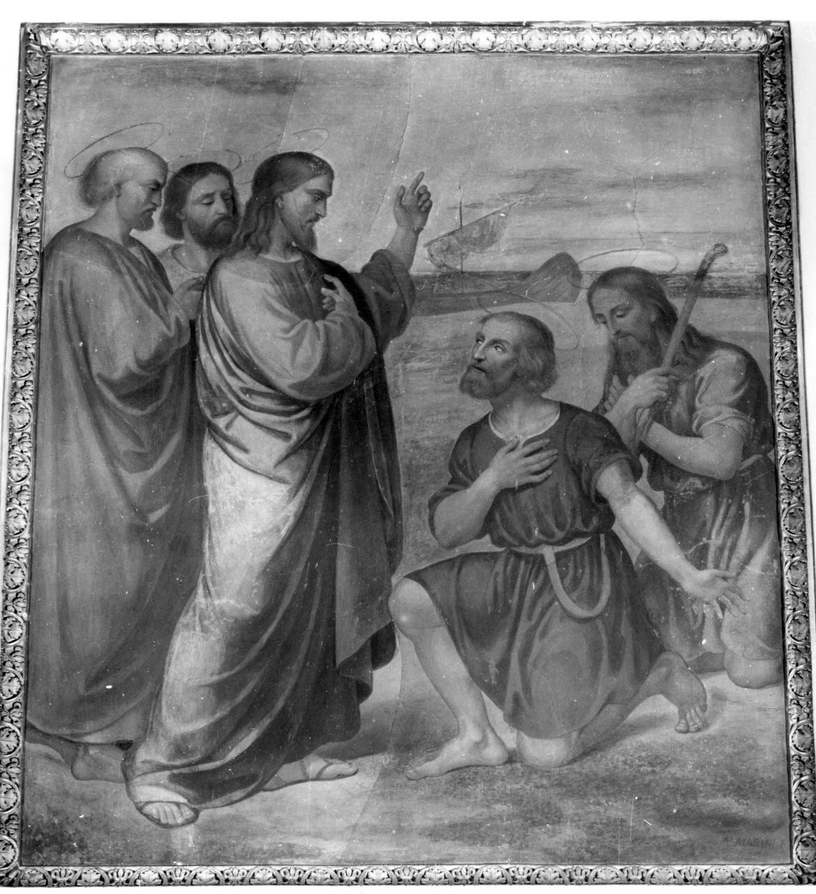vocazione di San Pietro e Sant'Andrea (dipinto) di Marini Antonio (sec. XIX)