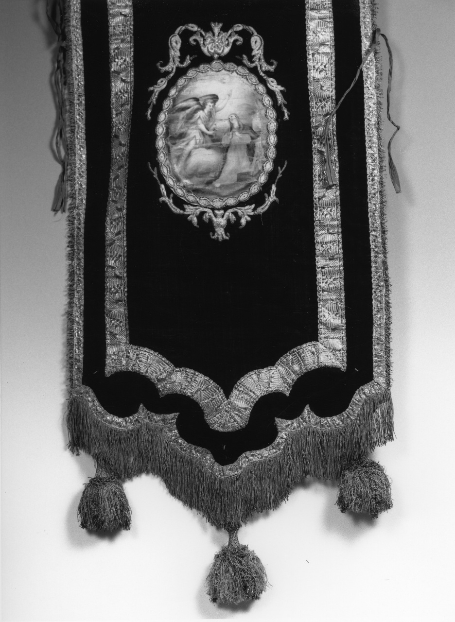 Annunciazione (fusciacco) - manifattura toscana (seconda metà, prima metà sec. XVII, sec. XIX)