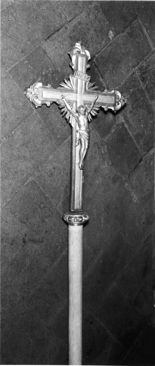 croce processionale - produzione toscana (seconda metà sec. XIX)