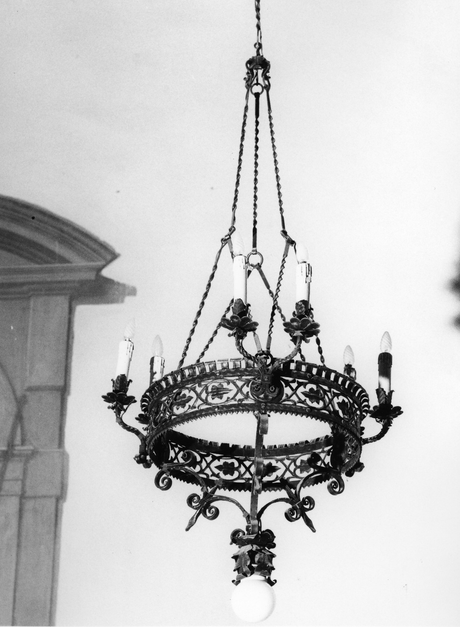 lampadario - a bracci, serie - produzione toscana (sec. XX)