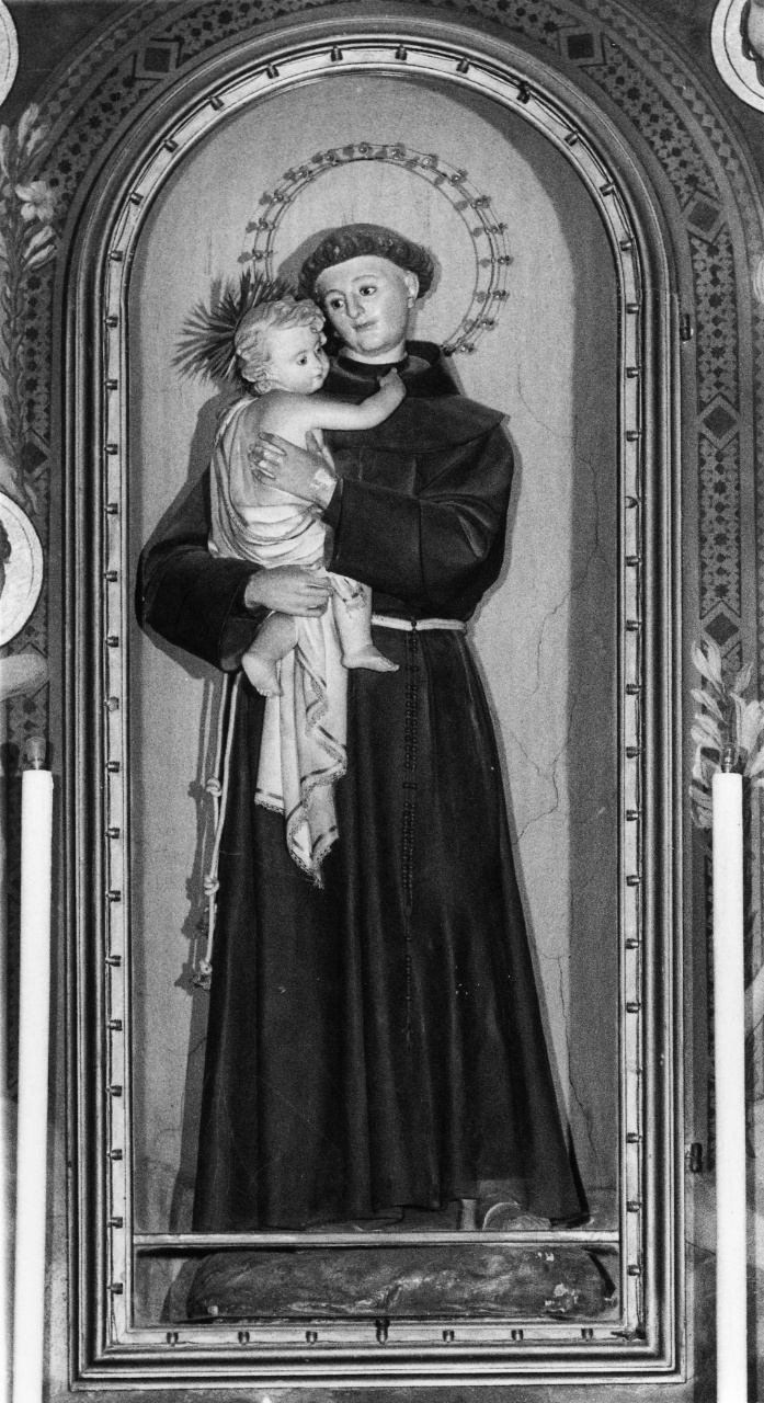 Sant'Antonio da Padova con il bambino (statua) - produzione italiana (inizio sec. XX)
