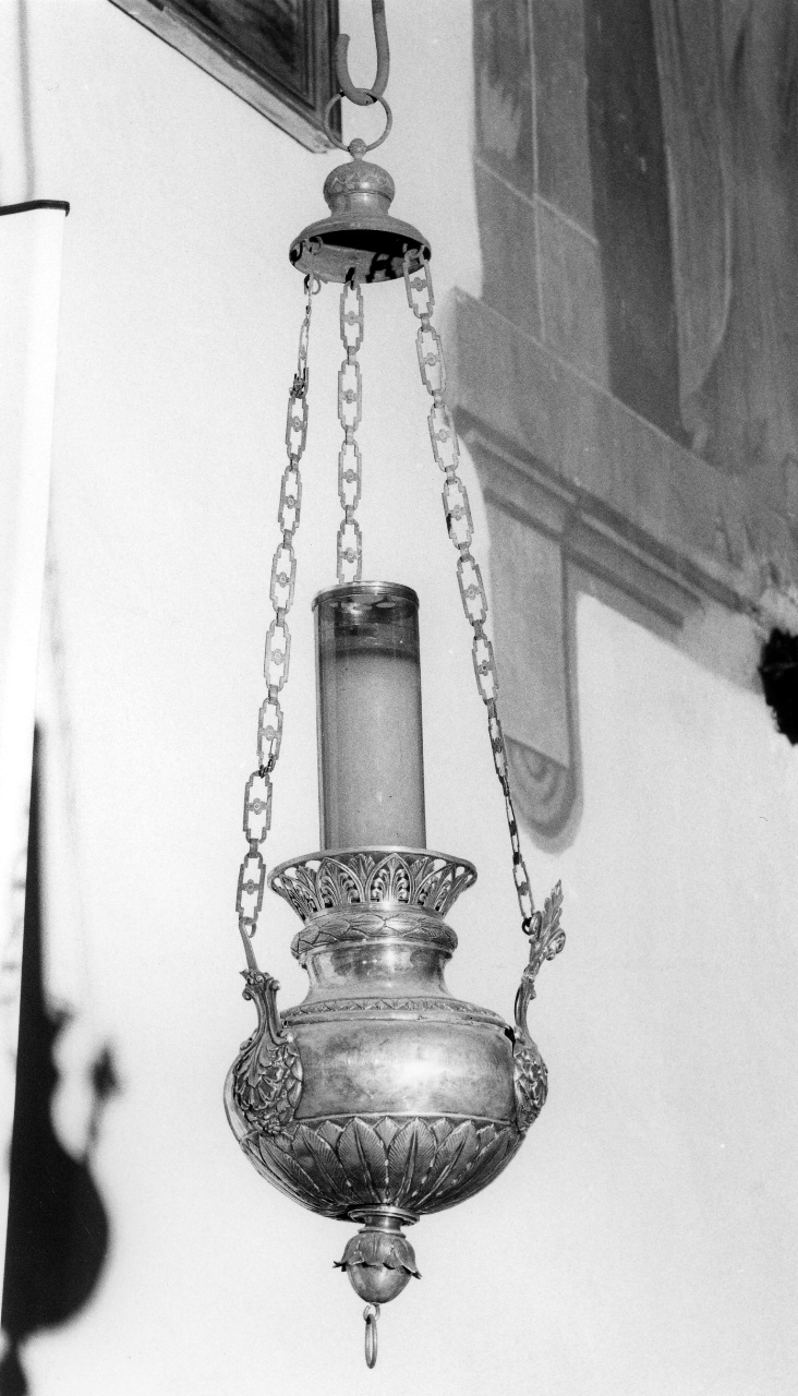 lampada pensile - produzione toscana (sec. XIX)