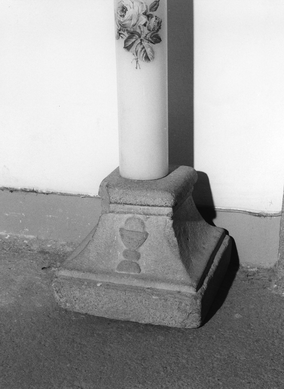 base per il cero pasquale - produzione toscana (sec. XIX)