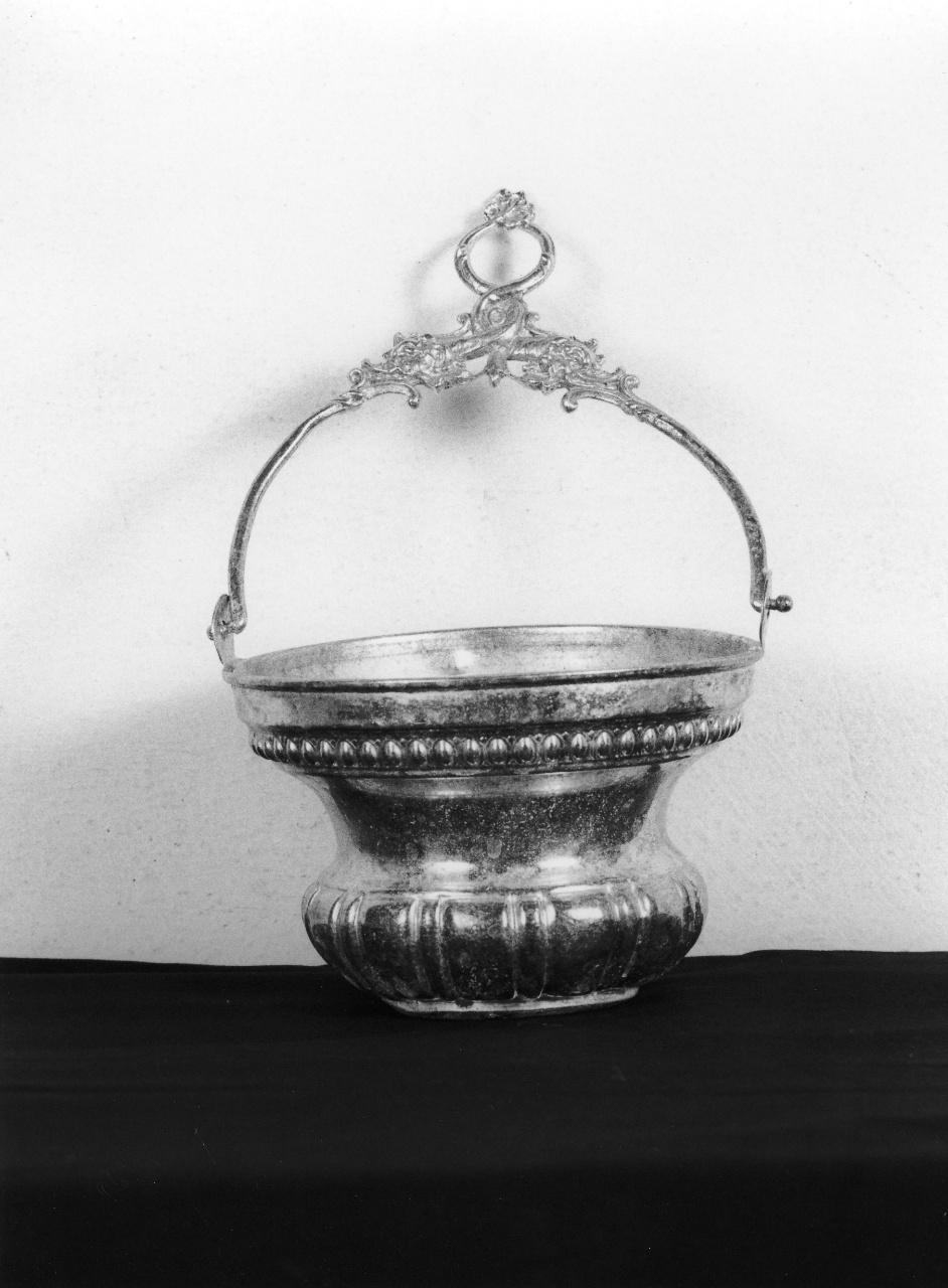 secchiello per l'acqua benedetta - bottega toscana (ultimo quarto sec. XIX)