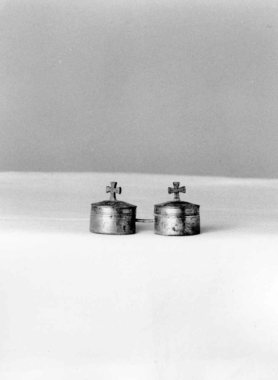 vasetti per oli santi - bottega toscana (seconda metà sec. XIX)