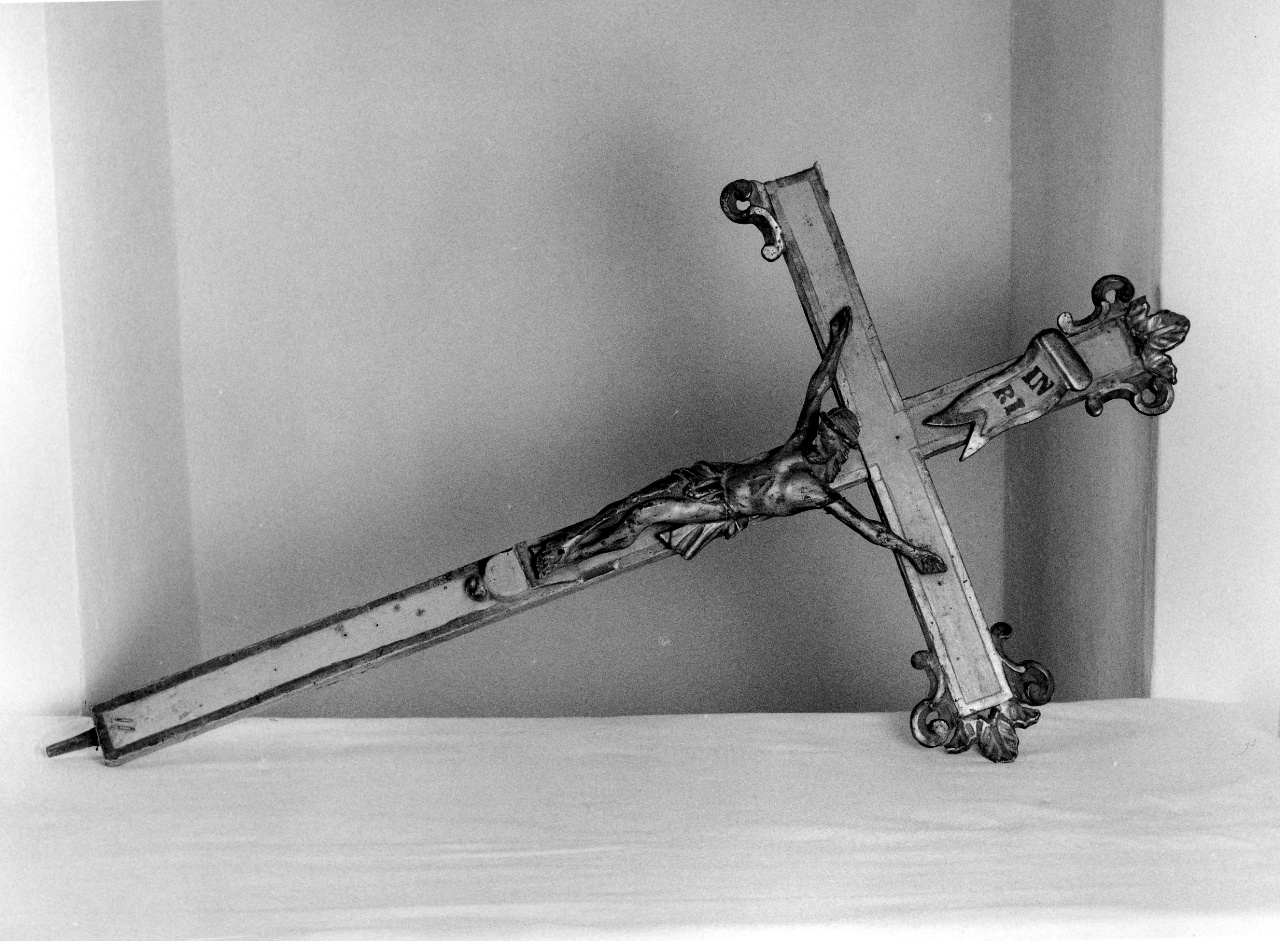 Cristo crocifisso (croce d'altare, frammento) - produzione toscana (prima metà sec. XIX)