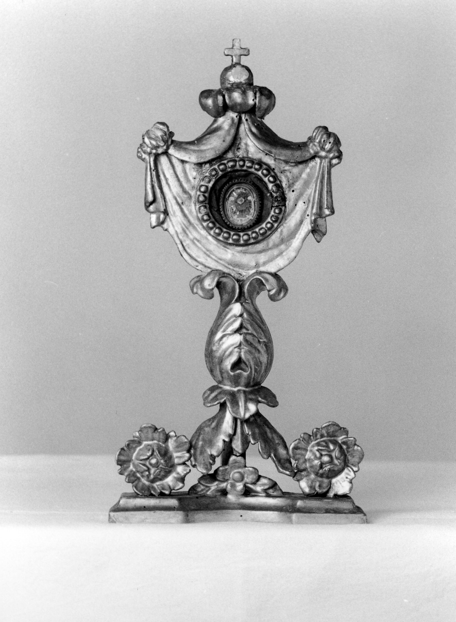 reliquiario - a ostensorio - produzione toscana (prima metà sec. XIX)