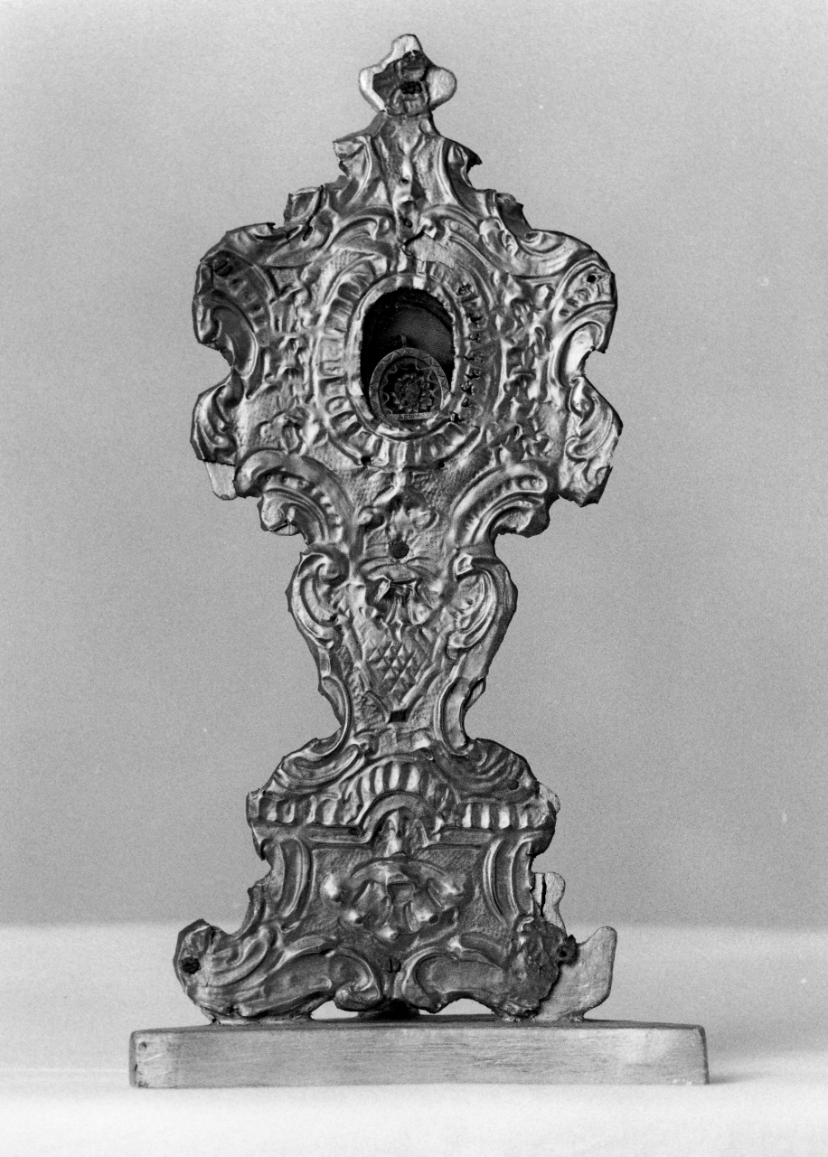 reliquiario - a ostensorio - produzione toscana (prima metà sec. XIX)