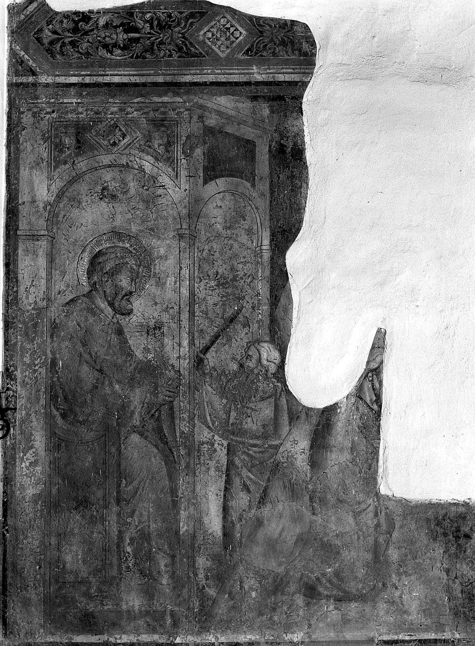 San Pietro (dipinto, frammento) di Gerini Niccolò di Pietro (cerchia) (secc. XIV/ XV)