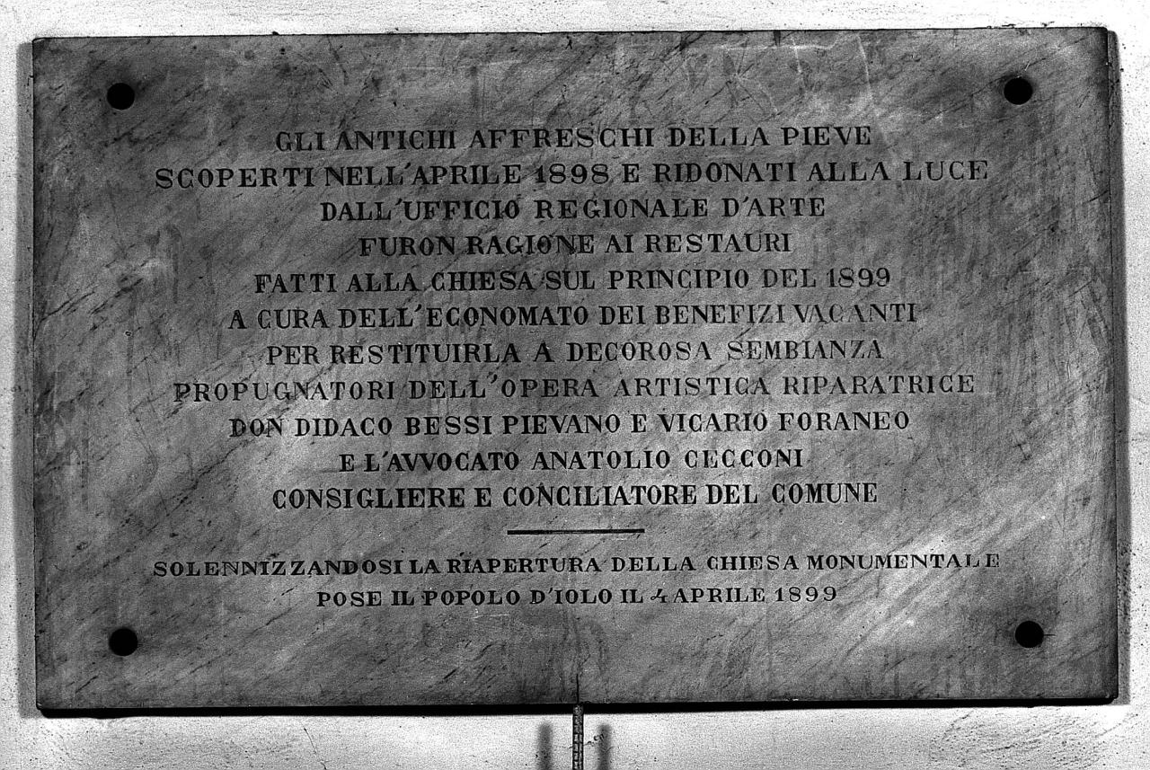 lapide documentaria - produzione toscana (sec. XIX)