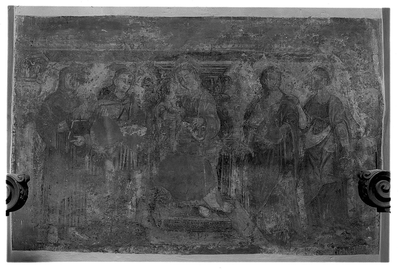 Madonna con Bambino e Santi (dipinto) di Bigordi Ridolfo detto Ridolfo Ghirlandaio (bottega) (sec. XVI)