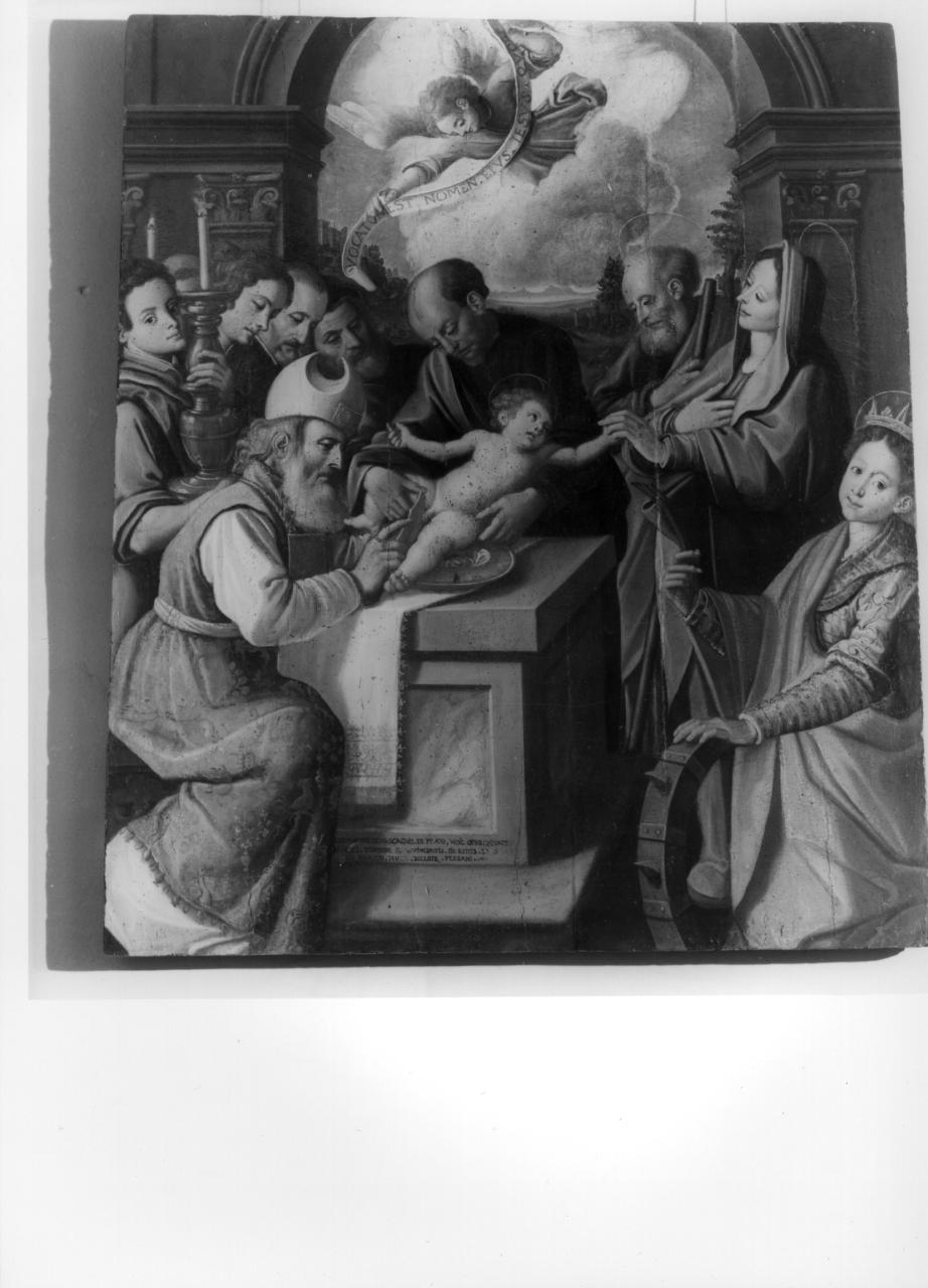 circoncisione di Gesù Bambino e Santa Caterina d'Alessandria (dipinto) di Mascagni Leonardo (sec. XVII)