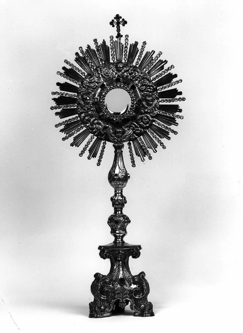 ostensorio - a raggiera - bottega toscana (sec. XVIII)