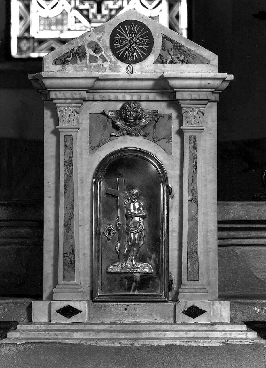 Cristo portacroce (tabernacolo - a frontale architettonico) - manifattura toscana (sec. XVIII)