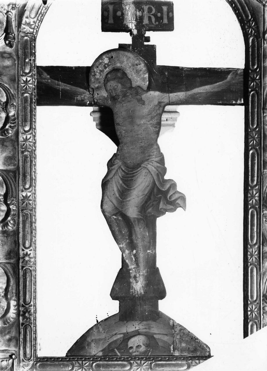 Cristo crocifisso (dipinto) di Maestro del 1416 (attribuito) (sec. XV)