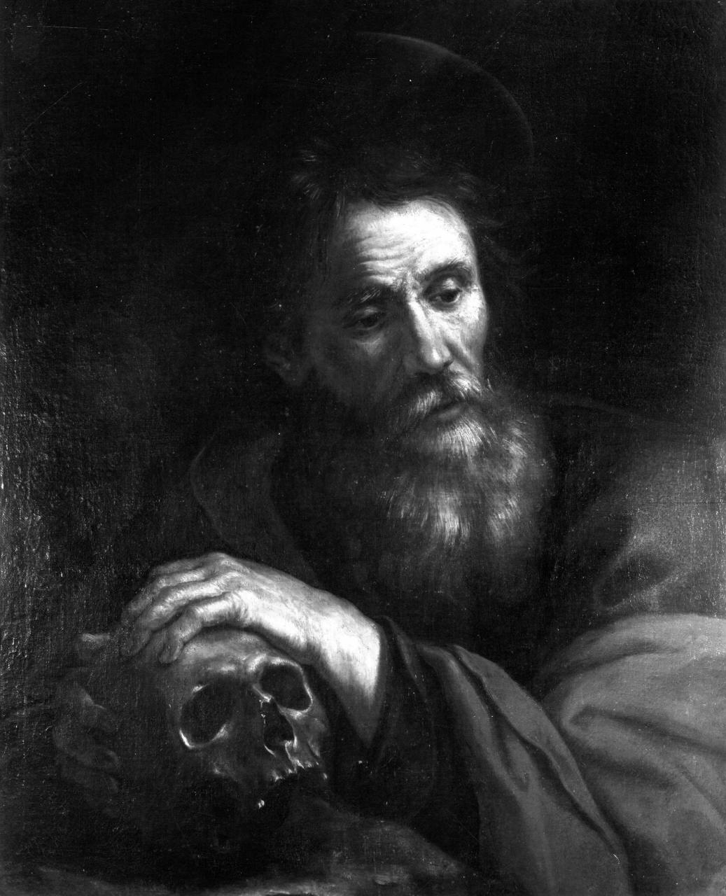 San Girolamo in meditazione (dipinto) di Boschi Alfonso (sec. XVII)