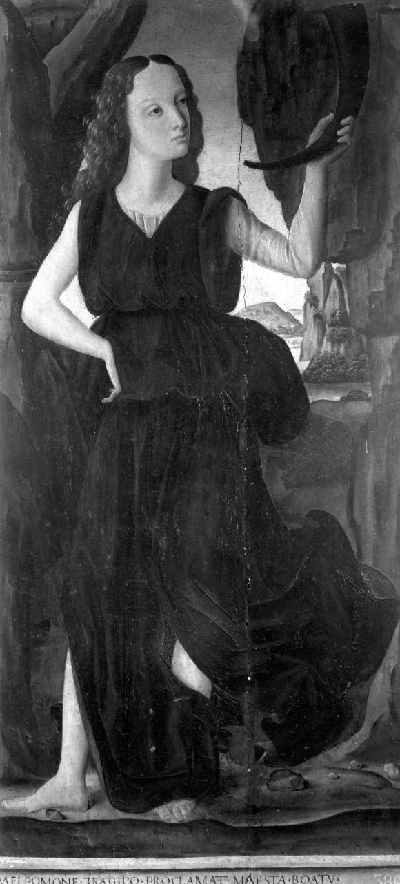 Melpomene (dipinto, elemento d'insieme) - ambito Italia centrale (sec. XV)