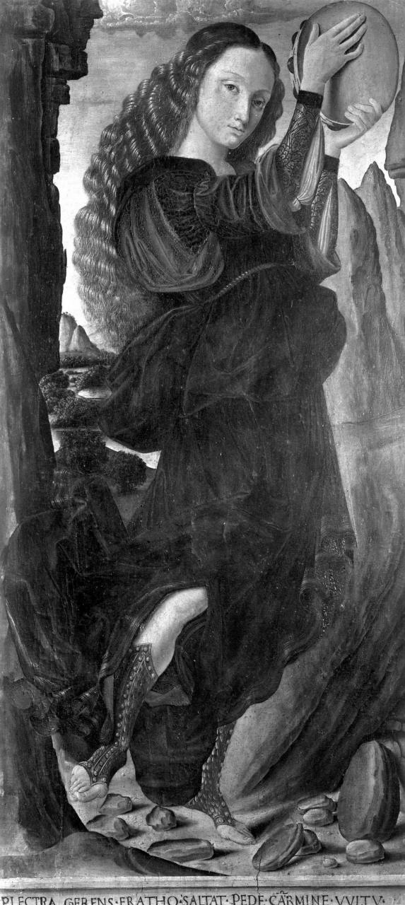 Erato (dipinto, elemento d'insieme) - ambito Italia centrale (sec. XV)