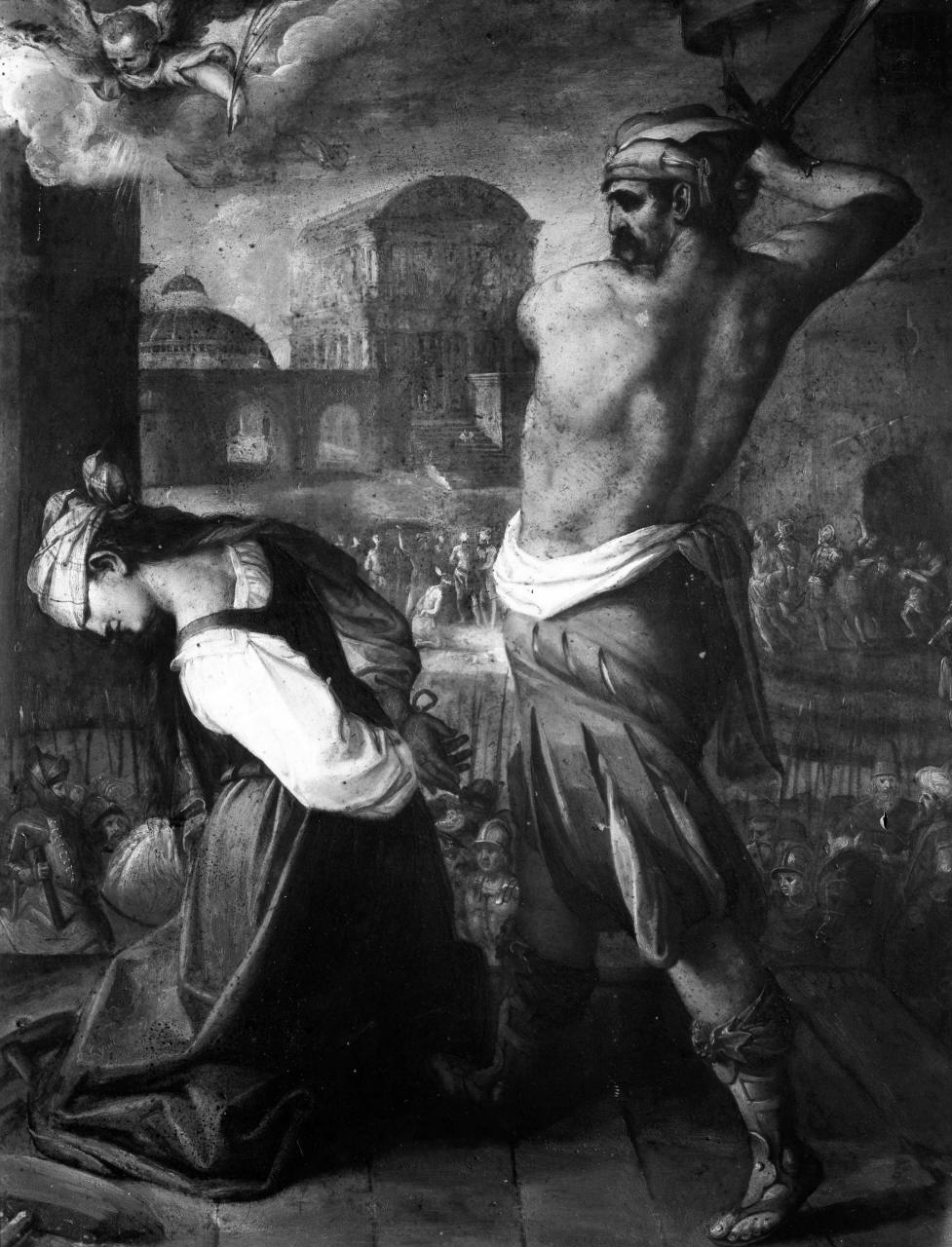 martirio di Santa Caterina d'Alessandria (dipinto) di Naldini Giovanni Battista (attribuito) (sec. XVI)