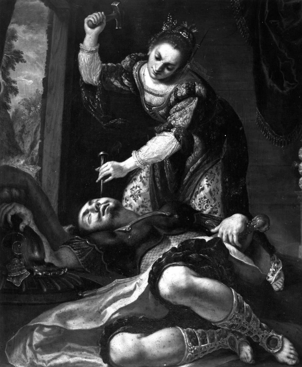 Giaele uccide Sisara (dipinto) di Coccapani Sigismondo (attribuito) (sec. XVII)