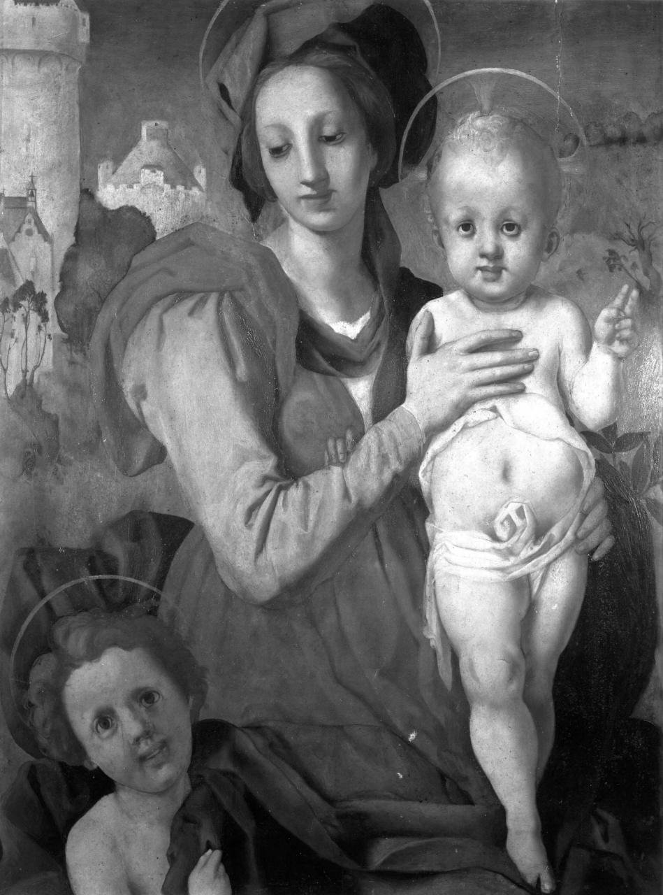 Madonna con Bambino e San Giovannino (dipinto) di Rosso Fiorentino (sec. XVI)