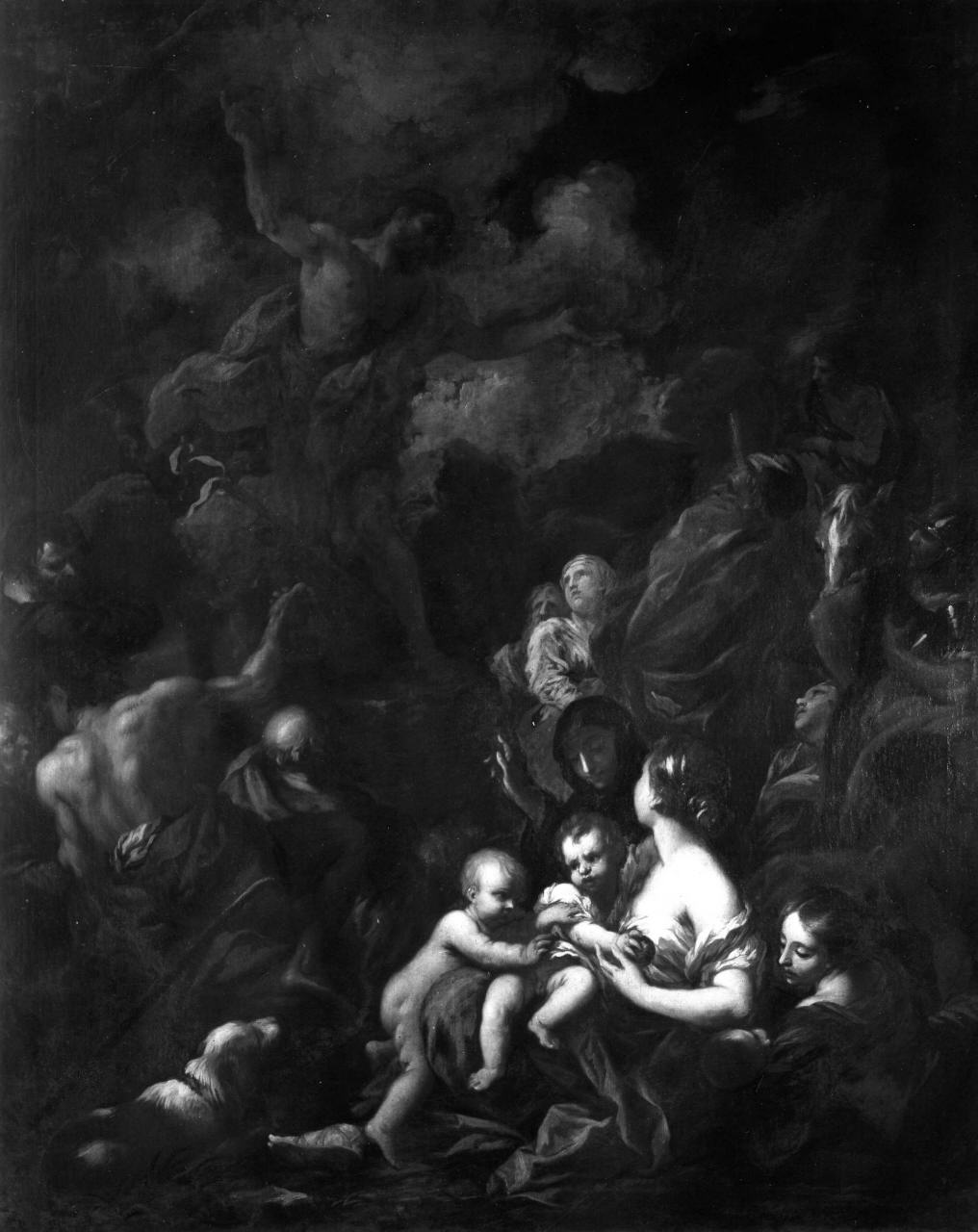 San Giovanni Battista predica nel deserto (dipinto) di Gabbiani Anton Domenico (attribuito) (sec. XVII)