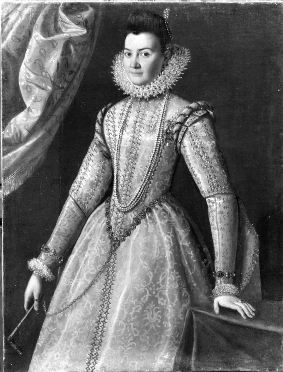 ritratto di donna (dipinto) di Santi di Tito (attribuito) (ultimo quarto sec. XVI)