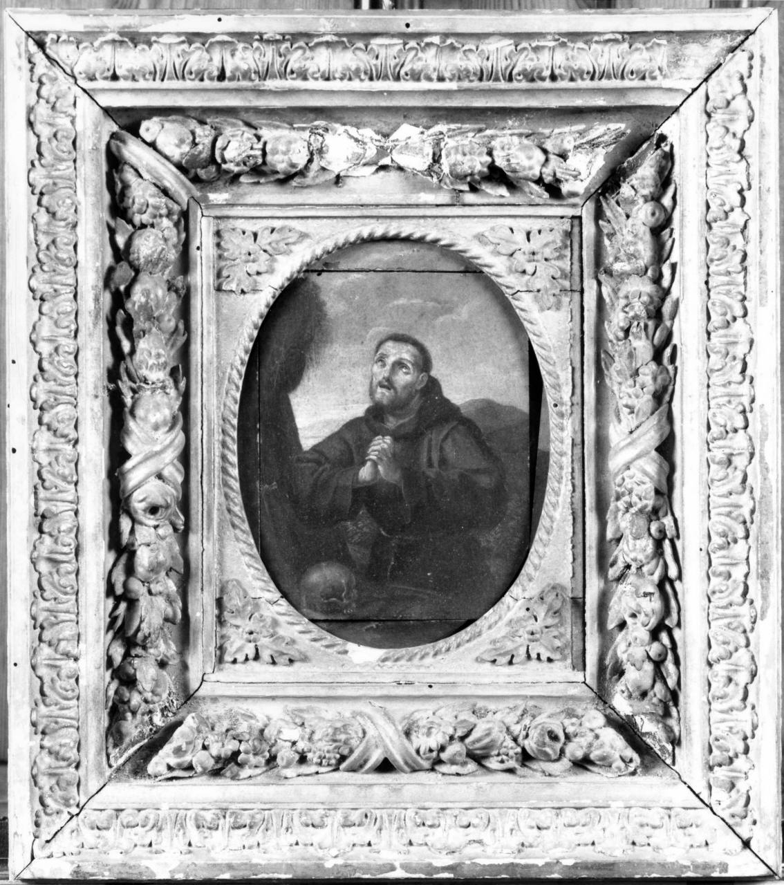 San Francesco d'Assisi in preghiera (dipinto) - ambito toscano (sec. XVII)